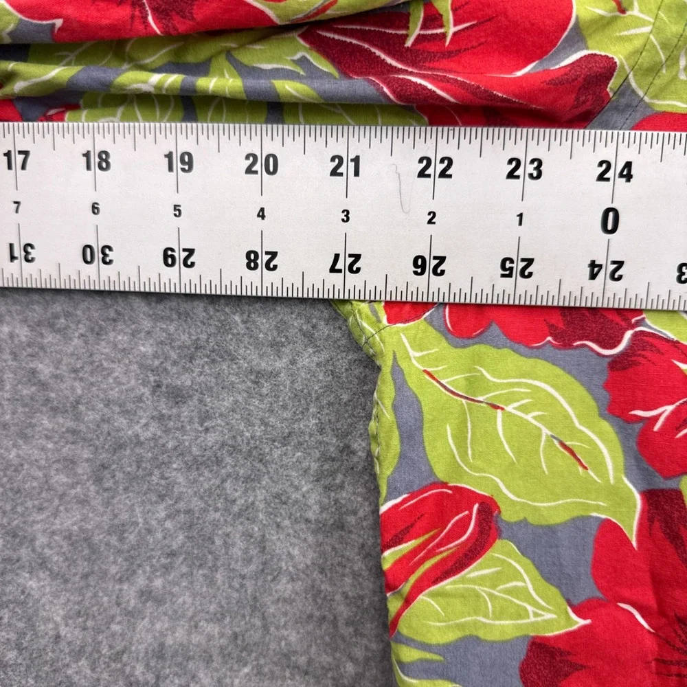 Vintage Banana Republic Mens Tropical Hibiscus Floral Short Sleeve Button Shirt